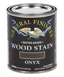 General Finishes Water Based Wood Stain, 1 Pint, Onyx