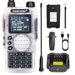 TIDRADIO TD-H8 Ham Radio Transceiver, 2 Way Radio Scanner, VHF Two Way Radio Communication, 10W Rechargeable APP Wireless Programming Dual Band Walkie Talkie (Crystal), 1 Pack