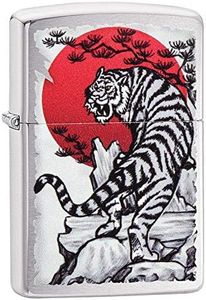 Zippo 29889 Tiger Sun Lighter, One Size, Asian Tiger Design