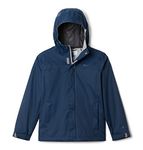 Columbia Boy's Watertight Jacket, Waterproof Rain Jacket, Collegiate Navy, Size M