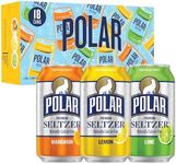 Polar Seltzer Water Citrus Variety Pack, 12 fl oz cans, 18 pack