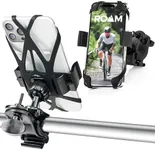 ﻿Roam Bike Phone Mount - Bicycle Phone Holder for Electric, Mountain, Scooter, or Road Bikes - Adjustable and Compatible w/iPhone & Android Cell Phones - Motorcycle Accessories