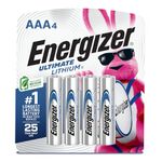 Energizer L92SBP-4 Energizer Ultimate Lithium AAA Battery, 4 Count, 0.04 kg