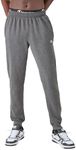 Champion Men's Powerblend Retro Fleece Jogger Pant, Granite Heather, X-Large