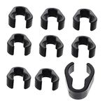 OFFSCH Mic 10pcs Microphone Clip Storage Box Plastic Flexible Mic Cord Clamp