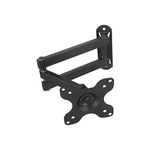 BestMounts TV Wall Mount - Computer Monitor Mount Full Motion Bracket for Most 13 to 30 inch TVs with Swivel - Stand fits Flat Screen, LED and OLED up to 33lbs with Articulating Arms (13" to 30")