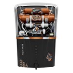 Kinsco Aqua Jazz ISI Copper Alkaline RO Water Purifier | RO + UV + UF + TDS + Copper Technology | Auto Start/Stop | 15L Tank Capacity | Black