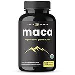 Organic Maca Root Capsules | 180 Vegan Capsules | 700mg Per Capsule | Maca for Men & Women | Red, Yellow & Black Maca Blend with Black Pepper Extract | Maca Supplement for Improved Energy & Mood