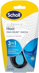 Scholl In-Balance Heel Orthotic Insole, Large Size, 9 - 11