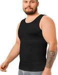 TAILONG Mens Compression Shirt Body Shaper Slimming Undershirt Vest Compression Tank Top Ekko Beaters Black