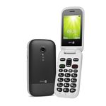 Doro 2404 2G Dual SIM Unlocked Basic Mobile Phone for Seniors with Large Colour Display, Big Buttons and Emergency Button (Black) [UK and Irish Version]