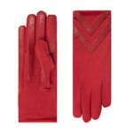 isotoner Womens Spandex Touchscreen Cold Weather Gloves with Warm Fleece Lining and Chevron Details, Chili - Smartdri, Small-Medium