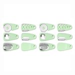 YELONA Multipurpose Kitchen Gadgets Set 6 Pieces, Space Saving Cooking Tools- Grater, Peeler, Garlic/Ginger Grinder, Bottle Opener, Pizza Cutter, Herb Stripper