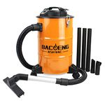 BACOENG 5.3-Gallon Ash Vacuum Cleaner with Double Stage Filtration System, Advanced Ash Vac