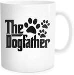 Chilltreads Dog Dad Gifts, The Dogfather Coffee Mug for Men, Best Dog Dad Coffee Cup for Dog Lover Dad Grandpa, 11 oz