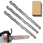 3 Pack Chainsaw Chain for 12 Inch (30cm) Bar, 3/8" LP 44 Drive Links .043" Gauge, Replacement Chain fits for Stihl MS170 MS171 MSE170 MS192T and More