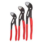 Knipex 002006S1 3-Piece Cobra Pliers Set, 7-Inch, 10-Inch and 12-Inch