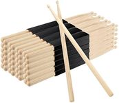 JEUIHAU 50 PCS 25 Pair 5A Drum Sticks, Maple Wood Drumsticks, Classic Wooden Drumsticks with Oval Wood Tip, Wood Drum Sticks Set for School, Band