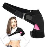 Dynozoom Shoulder Support Adjustable Shoulder Brace High Elastic Breathable Shoulder Support Brace Suitable for Elderly Athletes People with Shoulder Injuries Office Staff (size:31-55 inch)