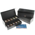 Whisky Gift Set in Gift Box with Drawer. 10 Dram Whisky Tasting Set. Whisky Gift for Men or Women with Miniature Whiskies Set for Whisky Tasting at Home.