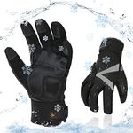 Vgo... Winter Waterproof Work Gloves Touchscreen, Thermal Safety Working Gloves in Cold Weather -20℃, 3M Thinsulate Lining for Freezer Cold Storage Warehouse