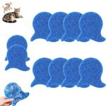 Pet Hair Remover for Laundry, Reusable Lint and Fur Catcher for Clothes, Bedding, All Fabrics, Effective Cat and Dog Hair Remover Tool for Washer and Dryer (10, Blue)