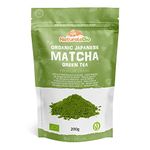 Japanese Organic Matcha Green Tea Powder - Premium Grade - 200g. Tea Produced in Japan, Uji, Kyoto. Use for Drinking, Cooking, Baking, Smoothie Making and with Milk. Vegan & Vegetarian Friendly