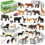 Toymany 50PCS Small Animal Figures,