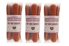 3 X 4 PACK LEAPS & BOUNDS DELICIOUS PORK & CHICKEN HOT DOG SAUSAGES REAL MEAT FLAVOUR HIGH MEAT CONTENT