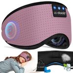 Sleep Headphones, Breathable Bluetooth 5.4 Headband Sleeping Headphones, Wireless Eye Mask Sleep Earbuds for Side Sleeper Women Office AirTravel Cool Tech Gadgets Unique Gifts
