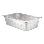 SignatureWares™ Commercial Stainless Steel Steam Table Pan, Full Size, 6" Perforated - STEAMPAN006P