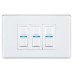 Lightwave RF Gen 2 Smart Dimmer 3 Gang White