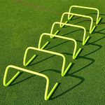 Sahni Sports Speed Agility Hurdles, 9'' (Orange or Yellow), Set of 6