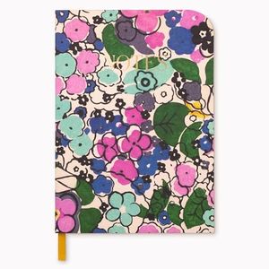 AMÉLIN ARCHIVE Hardcover Mini Notebook, 7.75" x 5.5" Small Bound Journal with 140 Lined Pages (Florale)