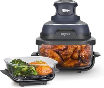 Ninja Crispi™ 4-in-1 Portable Glass Air Fryer, CleanCrisp™ Glassware, 4-in-1 Functionality, Thermal Shock Resistant, Leak-Proof Lids, Fixed Heat Protection, FN101GYANZ, Cyberspace