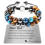 BOCHOI Fathers Day Gift Ideas for Dad Bracelet Bracelet for Father Bracelet Birthday Gifts for Farthers Day Christmas Birthday Gifts for Him Men Bracelet for Men Inspirational Gifts Healing Bracelet