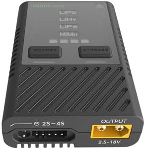 Gens Ace Cargador 2-4S 60W IMARS Mini RC Cargador de batería con Conector JST-SYR-2P a Deans T*1/Adaptador XT60 a XT30 *1/Adaptador XT60 a Deans T*1