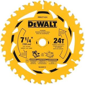 DEWALT Circular Saw Blade, 7-1/4 Inch, 24 - Tooth (3 Pack) (DWA271424PK3)