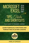 Microsoft Excel 2016 2013 2010 2007 Tips Tricks and Shortcuts: Learn Formulas, Functions and Formatting in 20 Mini-Lessons (Easy Learning Microsoft Office How-To Books Book 2)