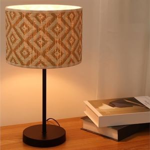 Navaris Lampe de Chevet Chambre - Lampe LED pour Table de Chevet Salon Bureau avec Câble d'Alimentation Interrupteur et Prise EU - Design Vintage Ampoule E27 non Incluse