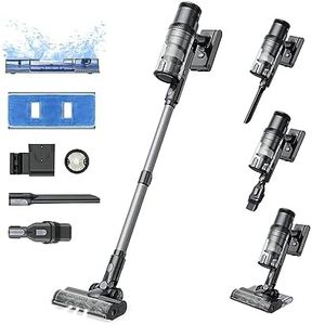 Proscenic P11 Mopping Aspiradora sin Cable, Aspira y Friega, Aspiradora Escoba Potente 35KPA, Tanque Agua 340ml, Pantalla táctil, Alfombra/Cortina/Pelo Mascotas