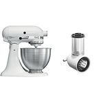 KitchenAid Classic Stand Mixer, 4.8 Litre and Rotor Vegetable Slicer with Shredder