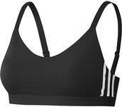 adidas Women's Am 3s Sports Bra, Black/White, L UK
