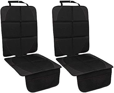 Car Seat Protector Cover for Child Seats COOSOO 2 Pack Child Car Seat Protector With Organizer Pockets Waterproof Baby Car Back Seat Protector Non-slip Vehicle Seat Mat Protect Leather Car Seats