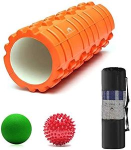 Bodylastics 45cms Foam Roller for Deep Tissue Massage, Relief from Sore Muscles Pain, Pre & Post Exercise Fitness Workout Sessions