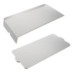 BMMXBI Drip Pan and Stainless Steel Grease Drip Tray Liners Kit for Traeger Pro 34 Series Pellet Grills, BAC410 Drip Tray Liners Drip Pan Replacement for Traeger BAC006, BBQ075, BBQ100, BBQ125