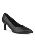 Inc.5 Women Black Pointed-Toe Slim Heel Pumps