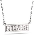 Stone Armory Women's College and State Mantra Necklaces | Hypoallergenic | Surgical Stainless Steel or 18K Gold Plated Surgical Stainless Steel | Boxed and Ready to Gift |Adjustable Chain 16-20 inches |Multiple Teams and States Available, Stainless Steel, No Gemstone