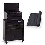 CRAFTSMAN CMST82763BK 5 Drawer 26'' Ball Bearing Tool Chest Storage Drawer Combo, Black