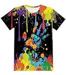 Yasswete Colorful Paint T-Shirts fo